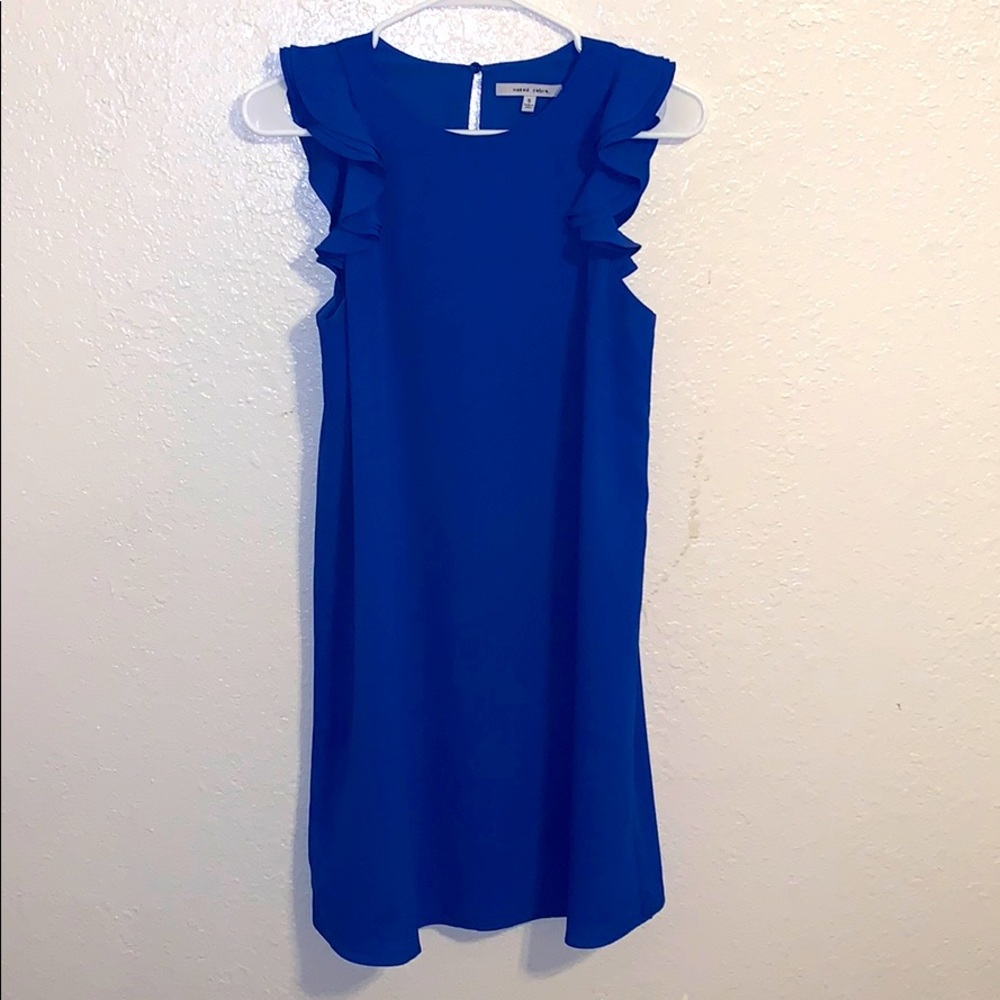 Naked Zebra Ruffle Sleeve Dress